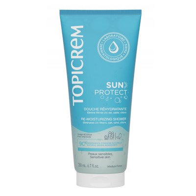 TOPICREM SUN PROTECT, dušo želė po saulės, 200 ml