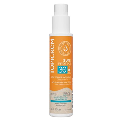 TOPICREM SUN PROTECT SPF30, purškiamasis apsauginis losjonas, 1 vnt., 150 ml