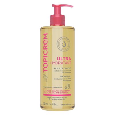 TOPICREM UM, švelnus prausiamasis drėkinamasis aliejus, 1 vnt., 500 ml
