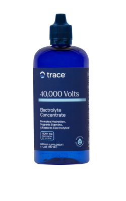 TRACE MINERALS ConcenTrace® 40,000 Volts - didelės koncentracijos elektrolitų kompleksas SU MAGNIU IR KALIU, 237 ml