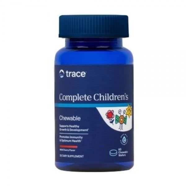 TRACE MINERALS maisto papildas vaikams COMPLETE CHILDRENS, vyšnių skonio, 60 kramtomųjų tab.