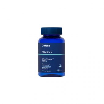TRACE MINERALS Stress x b grupė su grybų fermentais, 120 tablečių