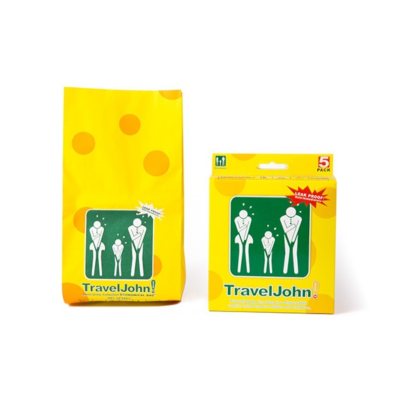 TRAVELJOHN vienkartiniai vėmimo/šlapimo maišeliai N5