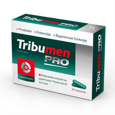 TRIBUMEN PRO, 20 kapsulių