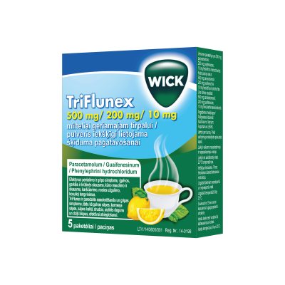 TriFlunex 500 mg/200 mg/10 mg milteliai geriamajam tirpalui N5