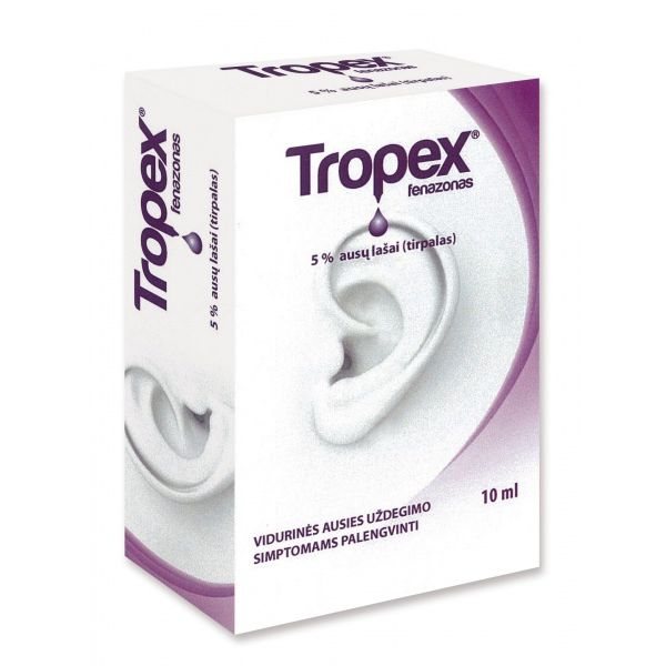 TROPEX EAR ausų lašai, 10 ml