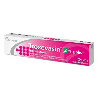 TROXEVASIN, 2 %, gelis, 40 g