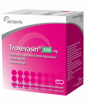 TROXEVASIN 300 mg kietosios kapsulės N100
