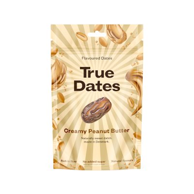 TRUE DATES žemės riešutų sviesto skonio datulės, 100 g