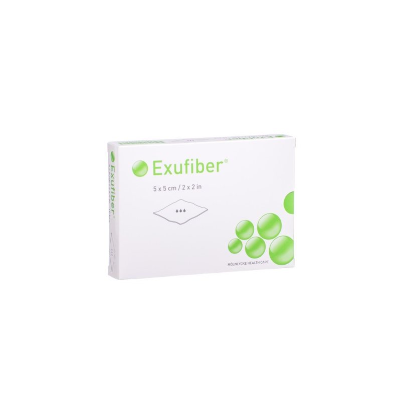 Tvarstis hidrok. EXUFIBER N10, 5 x 5 cm
