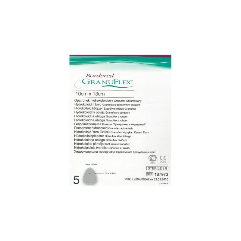 TVARSTIS HIDROKOL. GRANUFLEX BORDERED N5, 10 x 13 cm