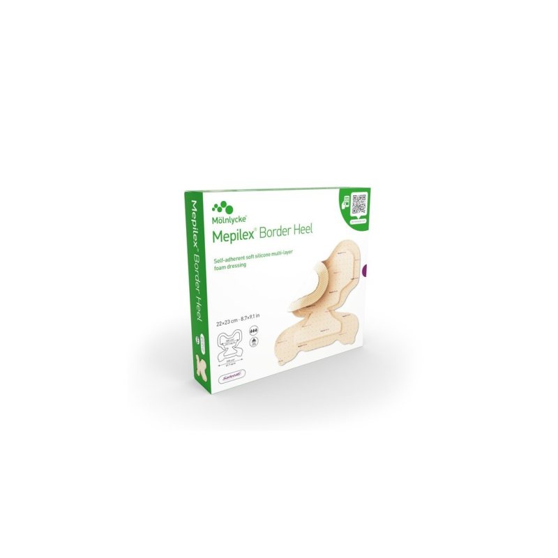 Tvarstis silik. MEPILEX Border Heel N10, 22 x 23 cm