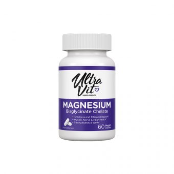 UltraVit Magnesium Bisglycinate Chelate, 60 kapsulių
