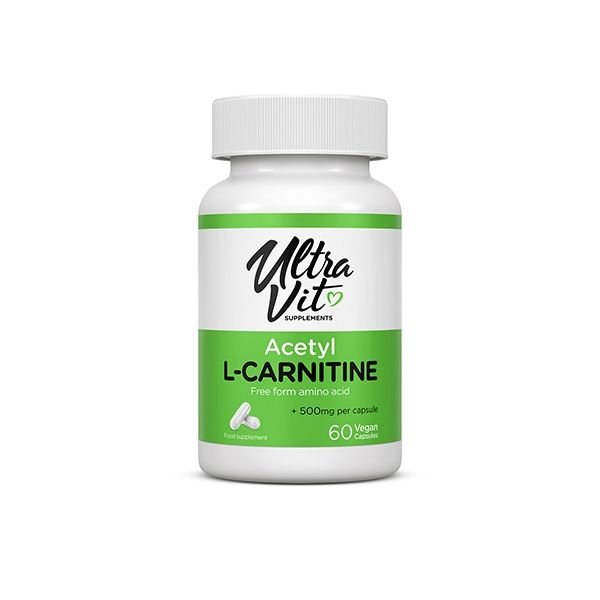 ULTRAVIT maisto papildas ACETYL L-CARNITINE, 60 kaps.