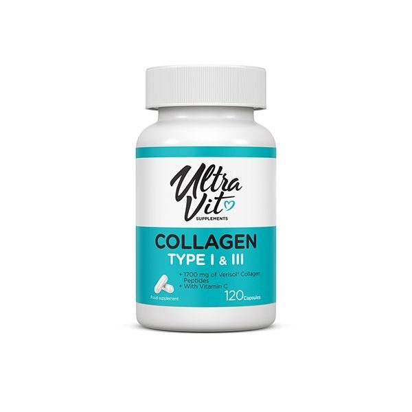 ULTRAVIT maisto papildas COLLAGEN TYPE I & III, 120 kaps.