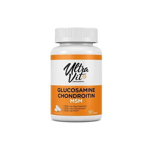 ULTRAVIT maisto papildas GLUCOSAMINE CHONDROITIN MSM, 90 tab.