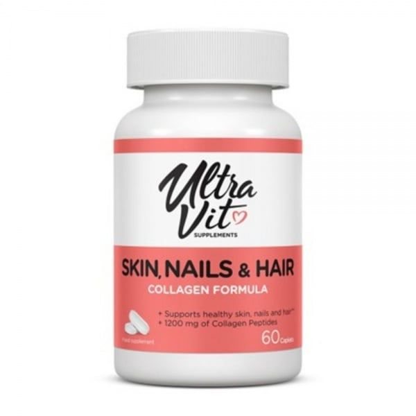 ULTRAVIT maisto papildas SKIN NAILS & HAIR, 60 kaps.
