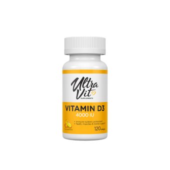 ULTRAVIT VITAMIN D3 4000IU, 120 kapsulių