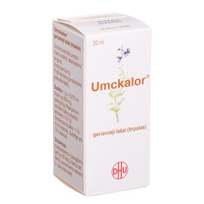 UMCKALOR, geriamieji lašai (tirpalas), 20 ml