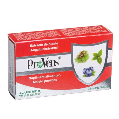 UNIMED PHARMA PROVENS, 30 tablečių