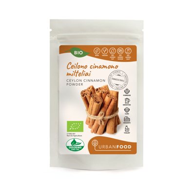 URBAN FOOD CEILONO CINAMONO MILTELIAI - EKOLOGIŠKI, 50 g