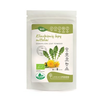 URBAN FOOD milteliai KIAULPIENĖS LAPŲ MILTELIAI - EKOLOGIŠKI, 50 g