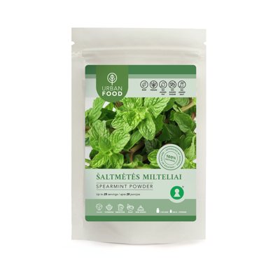 URBAN FOOD milteliai ŠALTMĖTĖS LAPŲ MILTELIAI, 50 g