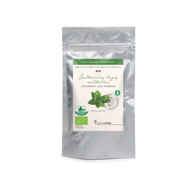 URBAN FOOD milteliai ŠALTMĖTĖS LAPŲ MILTELIAI - EKOLOGIŠKI, 50 g