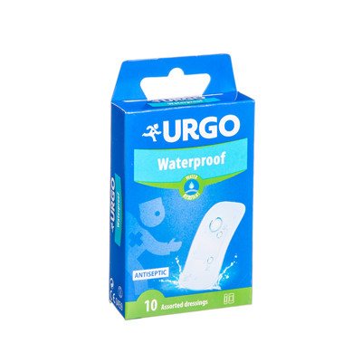 URGO AQUA FILM, pleistrai maudymuisi, 2 dydžių, 10 vnt