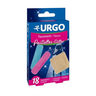 URGO GLITTER, blizgūs pleistrai, N18