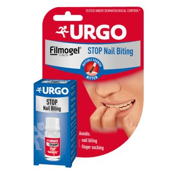 URGO nepastebimas, labai kartus lakas nuo nagų kramtymo, FILMOGEL STOP Nail Biting, 9 ml