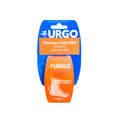 URGO pleistras kulnų pūslėms x 7,2 cm, N5, 4.3 cm