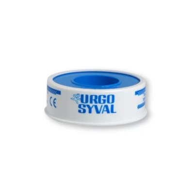URGO SYVAL medžiaginis pleistras, balta spalva, x 1,25 cm, N1, 5 m