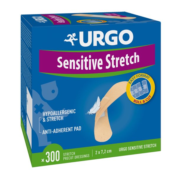 URGO tamprus pleistras MULTI-EXTENSIBLE, x 7,2 cm, 300 vnt., 2 cm