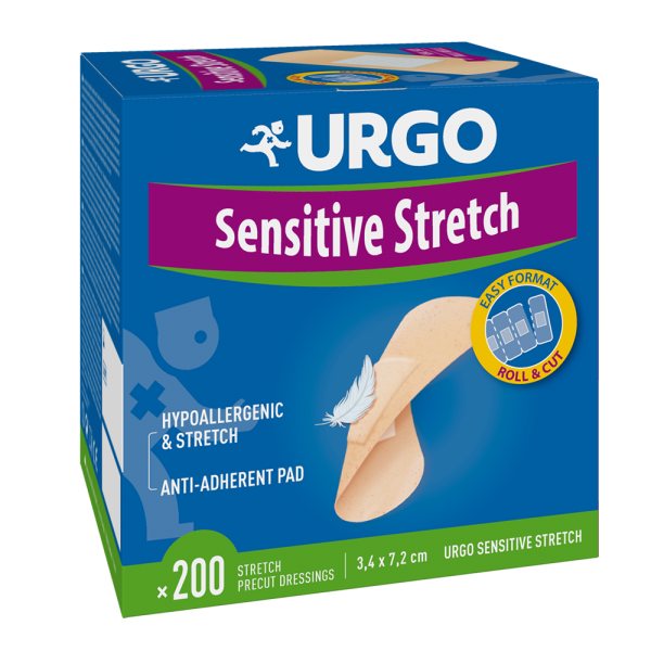 URGO tamprus pleistras MULTI-EXTENSIBLE, x 72 mm, 200 vnt., 34 mm