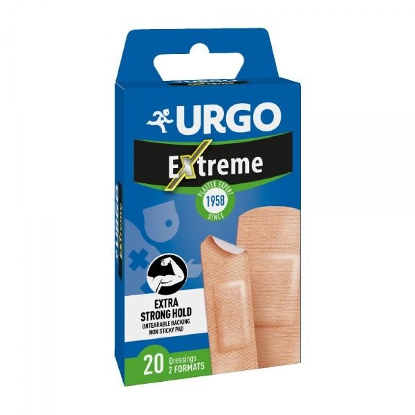 URGO ypač tvirti pleistrai EXTREME, 20 vnt