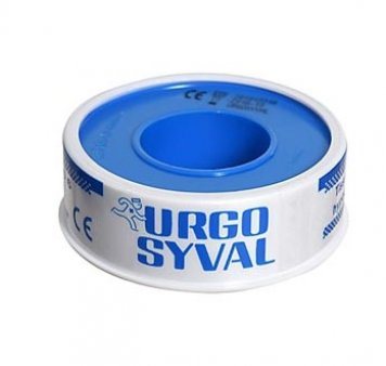 URGOSYVAL x 1,25 cm (ritėje) medžiaginis pleistras, 5 m