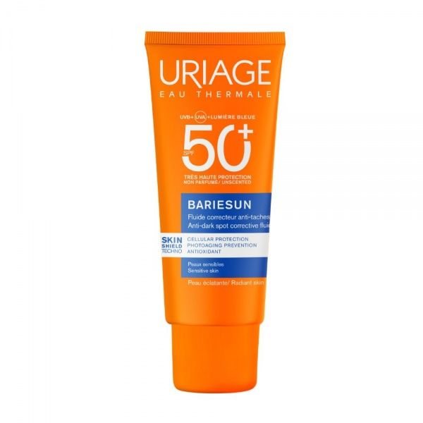 URIAGE apsauginė veido emulsija be kvapo BARIESUN ANTI B SPOT, SPF50+, 40 ml