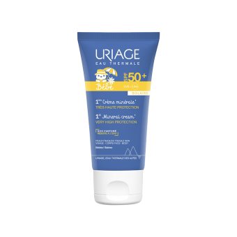 URIAGE apsauginis kremas BABY 1ERE MINERALE, SPF 50+, bekvapis, 50 ml