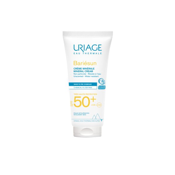 URIAGE apsauginis veido ir kūno kremas BARIESUN MINERALE, SPF50+, 100 ml