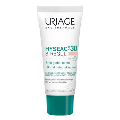 URIAGE, Hyseac 3-Regul SPF30 toninis kremas, 40 ml