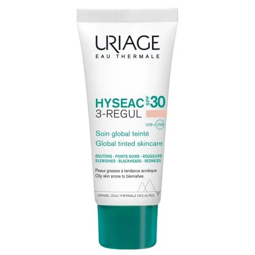 URIAGE lengvas kremas HYSEAC 3-REGUL toninis kremas, SPF30