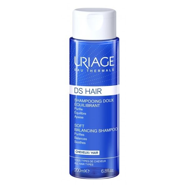 Uriage švelnus balansuojamasis šampūnas D.S. Hair, 200 ml