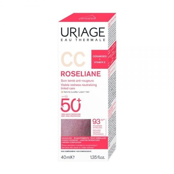 Uriage toninis apsauginis kremas ROSELLIANE CC SPF50, 40 ml