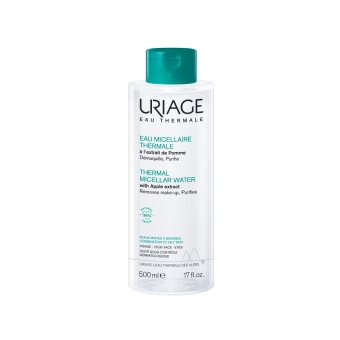 URIAGE, valomasis micelinis vanduo mišriai ir riebiai veido odai, 500 ml