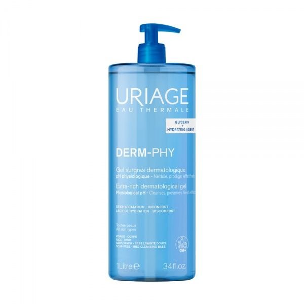 URIAGE veido ir kūno prausiklis DERM-PHY SURGRAS, 1 l