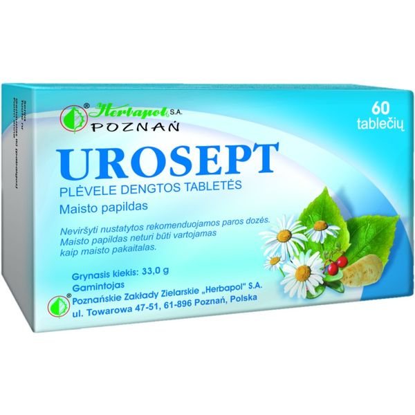 UROSEPT maisto papildas, 60 tab.