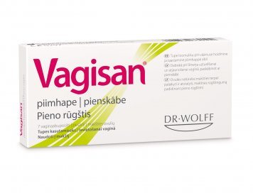 VAGISAN su pieno rūgštimi makties žvakutės N7