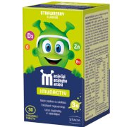 Vaikams MARSIEČIAI IMUNACTIV braškių skonio, 30 kramtomų tablečių