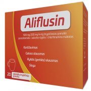 Vaistai nuo skausmo ir karščiavimo ALIFLUSIN 500 mg/200 mg/4 mg, 20 vnt